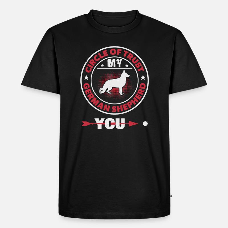 Deutscher Schäferhund Spruch - Männer Premium Bio T-Shirt - Schwarz