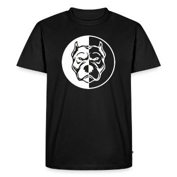 PitBull - Men's Premium Organic T-Shirt - black - Front - Nico (187cm)