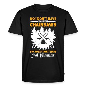 Bûcheron Corde Arboriste Équipement Bûcheron - T-shirt Premium bio Homme - noir - Devant - Nico (187cm)