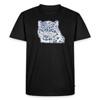 leopard - Men's Premium Organic T-Shirt - black - Front - Nico (187cm)