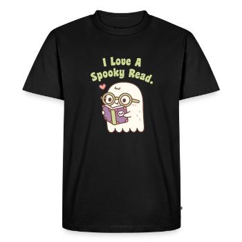 Fantôme mignon que j’aime un effrayant Lire drôle - T-shirt Premium bio Homme - noir - Devant - Nico (187cm)