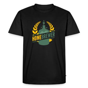 Home brewing - Men's Premium Organic T-Shirt - black - Front - Nico (187cm)