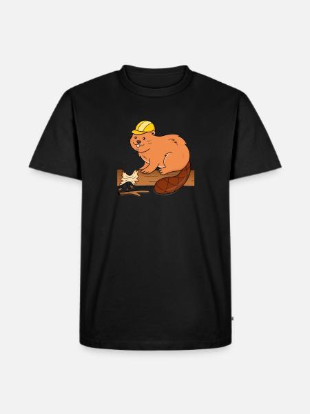 Bieber with helmet - Men's Premium Organic T-Shirt - black