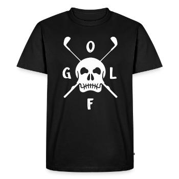 golf golf golf golf club - T-shirt Premium bio Homme - noir - Devant - Nico (187cm)