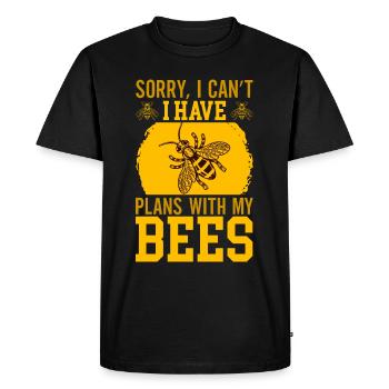 Beekeeping Beekeeping Course Beekeepers' Association Honey Bee Beekeepers - Men's Premium Organic T-Shirt - black - Front - Nico (187cm)