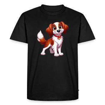 epagneul breton 5 - T-shirt Premium bio Homme - noir - Devant - Nico (187cm)