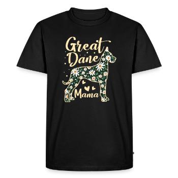 Great Dane Mom Mama Grandma Animal Pet Dog Lover - T-shirt Premium bio Homme - noir - Devant - Nico (187cm)