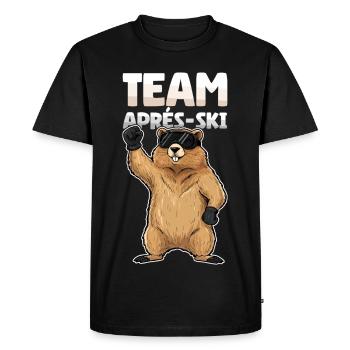 Équipe Après Ski Fête Équipe Ski Neige Ski Drôle - T-shirt Premium bio Homme - noir - Devant - Nico (187cm)