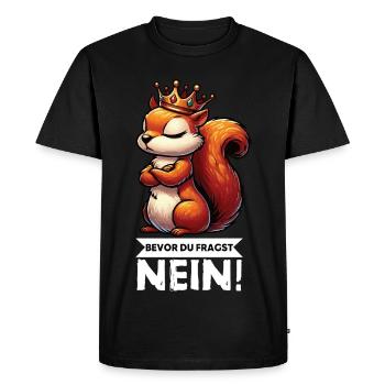 Before You Ask Squirrel Squirrel Rodents - Men's Premium Organic T-Shirt - black - Front - Nico (187cm)