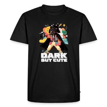 Dark Vador dark but cute - T-shirt Premium bio Homme - noir - Devant - Nico (187cm)