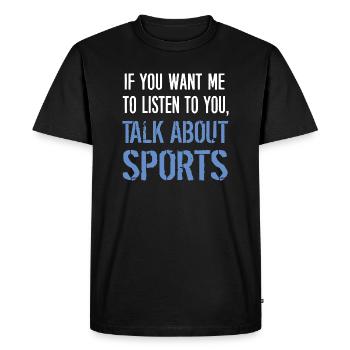 Sport - T-shirt Premium bio Homme - noir - Devant - Nico (187cm)
