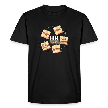 HR The Unofficial Lawyer Psychologist Event Planne - Men's Premium Organic T-Shirt - black - Front - Nico (187cm)
