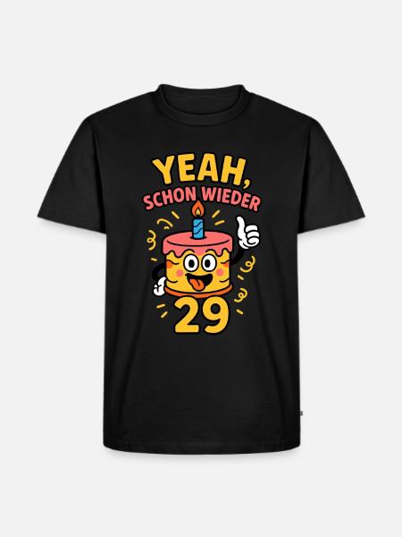 Ja, 29 igen - Torte griner! - Herre Premium økologisk T-shirt - sort