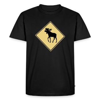 caribou - T-shirt Premium bio Homme - noir - Devant - Nico (187cm)