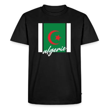 algerie - T-shirt Premium bio Homme - noir - Devant - Nico (187cm)