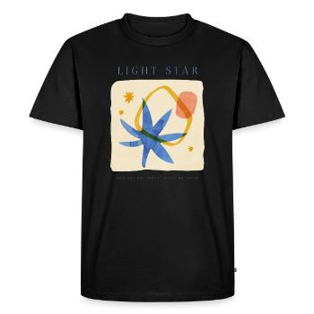 Citation Star - T-shirt Premium bio Homme - noir - Devant - Nico (187cm)
