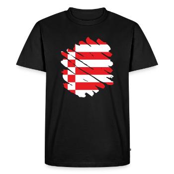 Drapeau de Brême Drapeau de Brême - T-shirt Premium bio Homme - noir - Devant - Nico (187cm)