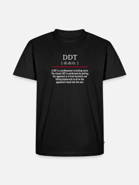 DDT - spelling and description - Männer Premium Bio T-Shirt - Schwarz