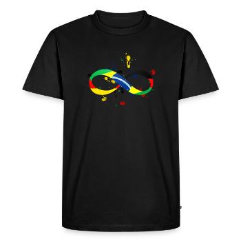 Infini Brasil Allemagne - T-shirt Premium bio Homme - noir - Devant - Nico (187cm)