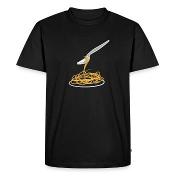 Symbole alimentaire - T-shirt Premium bio Homme - noir - Devant - Nico (187cm)