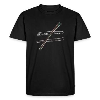 Calcul d’équation - T-shirt Premium bio Homme - noir - Devant - Nico (187cm)