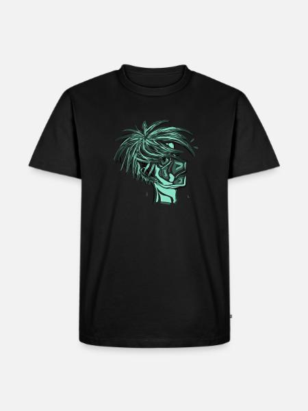 Manga Boy - Men's Premium Organic T-Shirt - black
