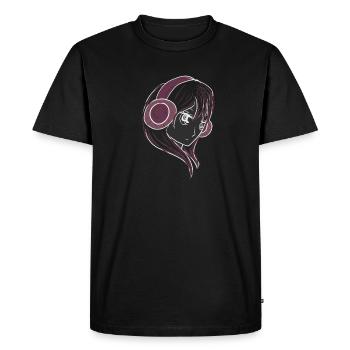 manga anime - T-shirt Premium bio Homme - noir - Devant - Nico (187cm)