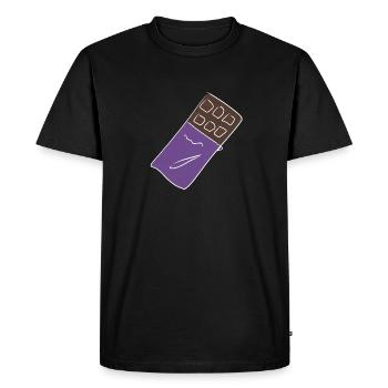 chocolat chocolat - T-shirt Premium bio Homme - noir - Devant - Nico (187cm)