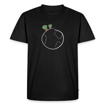 globe - T-shirt Premium bio Homme - noir - Devant - Nico (187cm)
