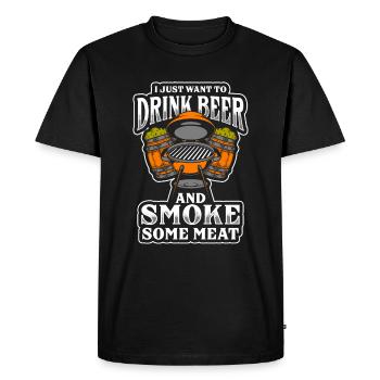 BARBECUE GRILLEUR BARBECUE - T-shirt Premium bio Homme - noir - Devant - Nico (187cm)