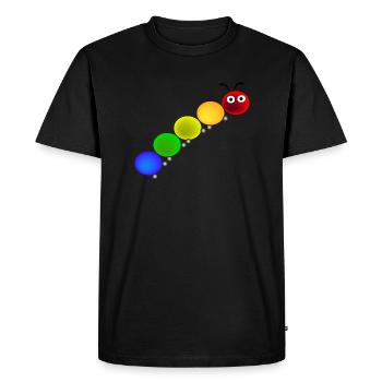 Chenille - T-shirt Premium bio Homme - noir - Devant - Nico (187cm)