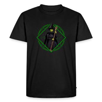 Wicked Design Elphaba Mystique Avec Baguette - T-shirt Premium bio Homme - noir - Devant - Nico (187cm)