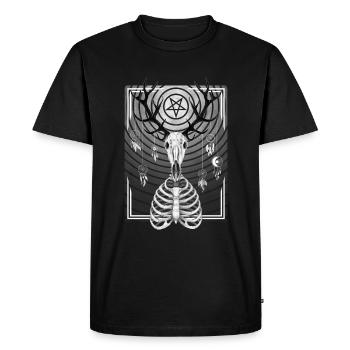 Rêve de bois de cerf - T-shirt Premium bio Homme - noir - Devant - Nico (187cm)