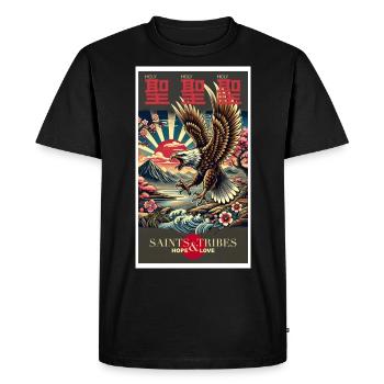 Holy Eagle - Männer Premium Bio T-Shirt - Schwarz - Vorne - Nico (187cm)
