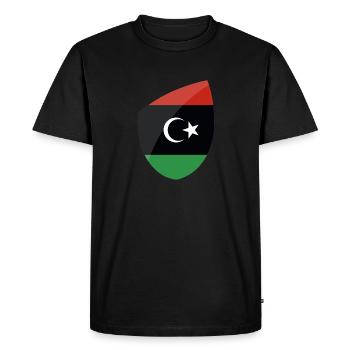Libye - T-shirt Premium bio Homme - noir - Devant - Nico (187cm)