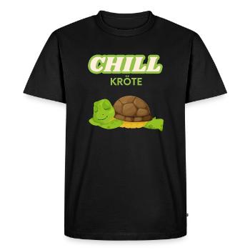 Chill toad for chiller - Men's Premium Organic T-Shirt - black - Front - Nico (187cm)