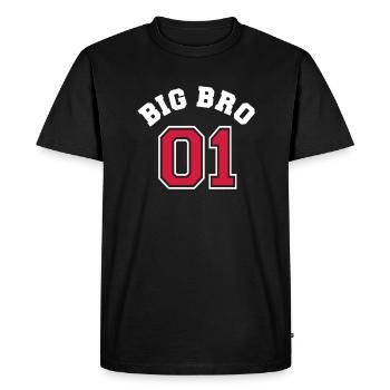 Big Bro 01 - Big Brother - T-shirt Premium bio Homme - noir - Devant - Nico (187cm)