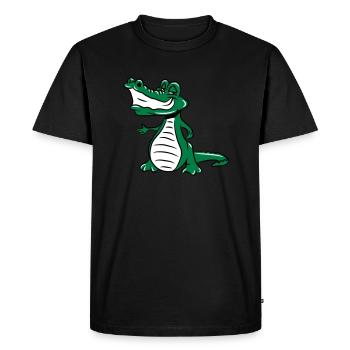 Crocodile cool sunglasses - Men's Premium Organic T-Shirt - black - Front - Nico (187cm)