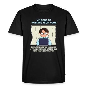 Bienvenue au travail de design pour Proud Pinoys - T-shirt Premium bio Homme - noir - Devant - Nico (187cm)