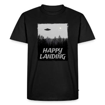 Alien UFO Alien Vaisseau Spatien Soucoupe - T-shirt Premium bio Homme - noir - Devant - Nico (187cm)
