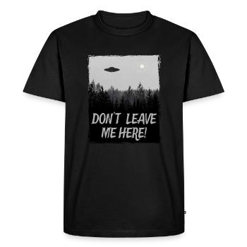 Alien UFO Alien Vaisseau Spatien Soucoupe - T-shirt Premium bio Homme - noir - Devant - Nico (187cm)