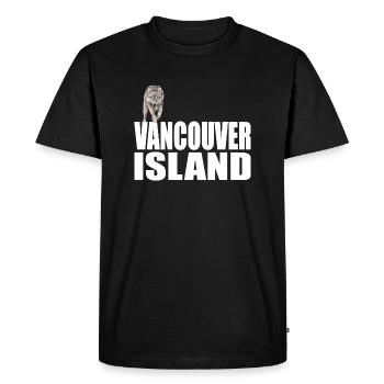 Vancouver Island - Men's Premium Organic T-Shirt - black - Front - Nico (187cm)