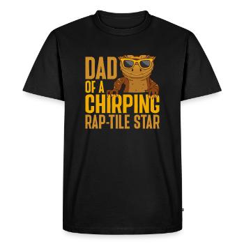 Crowned Gecko Lizard Reptile Herpetologist - Men's Premium Organic T-Shirt - black - Front - Nico (187cm)