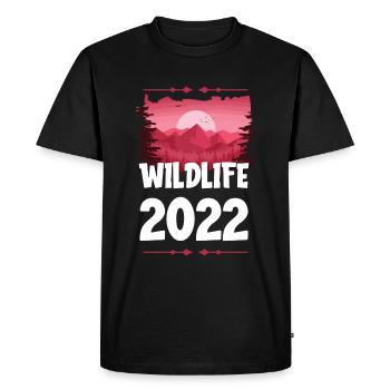 Faune 2022 - T-shirt Premium bio Homme - noir - Devant - Nico (187cm)