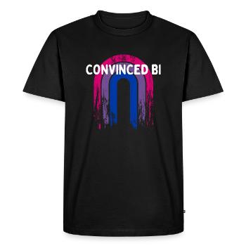 Convaincu Bi Bisexuel LGBTQ Bi Pride LGBT Pride - T-shirt Premium bio Homme - noir - Devant - Nico (187cm)