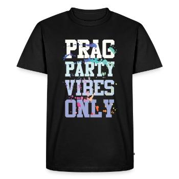 Prague Party Vibes - Men's Premium Organic T-Shirt - black - Front - Nico (187cm)
