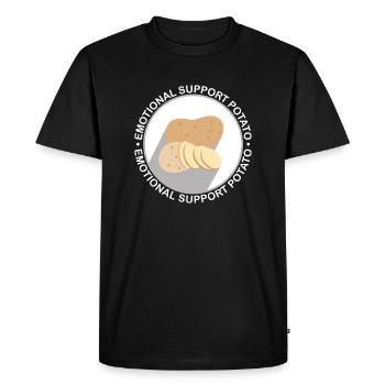 Soutien émotionnel Soutien Gentillesse extravertie - T-shirt Premium bio Homme - noir - Devant - Nico (187cm)