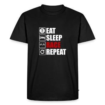 Courses de sport automobile - T-shirt Premium bio Homme - noir - Devant - Nico (187cm)
