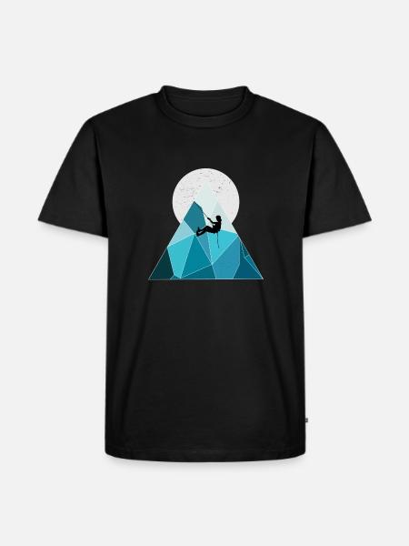 Climb - Men's Premium Organic T-Shirt - black