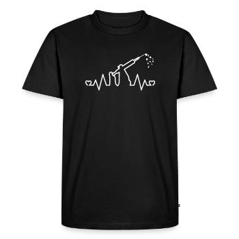 Love Injection Original Gift for Nurse - Men's Premium Organic T-Shirt - black - Front - Nico (187cm)